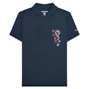 Lambretta Mens Button Polo Shirt / Navy